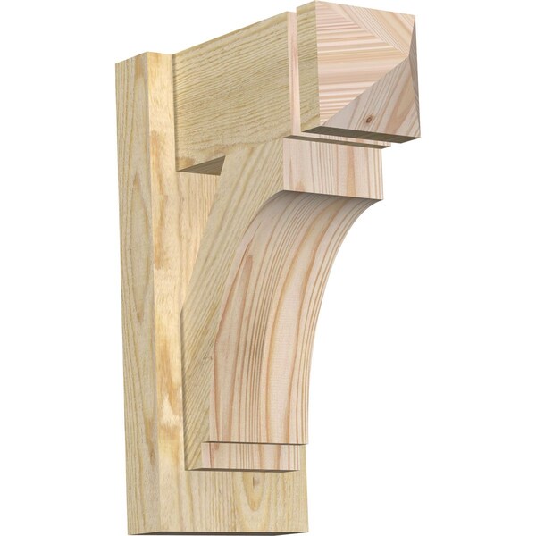 Ekena Millwork Imperial Arts & Crafts Rough Sawn Outlooker, Douglas Fir, 6"W x 12"D x 16"H OUT06X12X16IMP03RDF - main